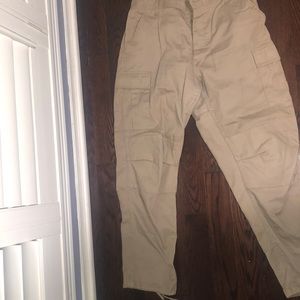 Beige cargo pants oversized